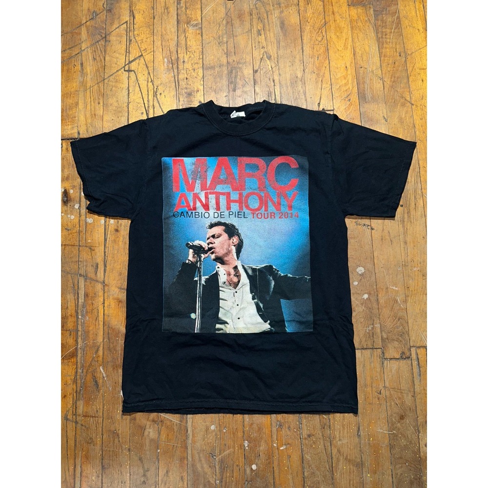 Marc Anthony Cambio De Piel Tour 2014 Tee Shirt Men's Medium Black Short Sleeve